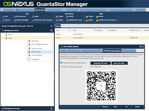 Increasing Storage Security with 2-Factor-Authentication